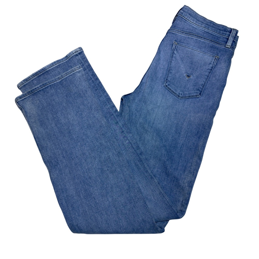 Hudson woman size 31 Barbara High Rise Bootcut light Blue distressed Denim jeans